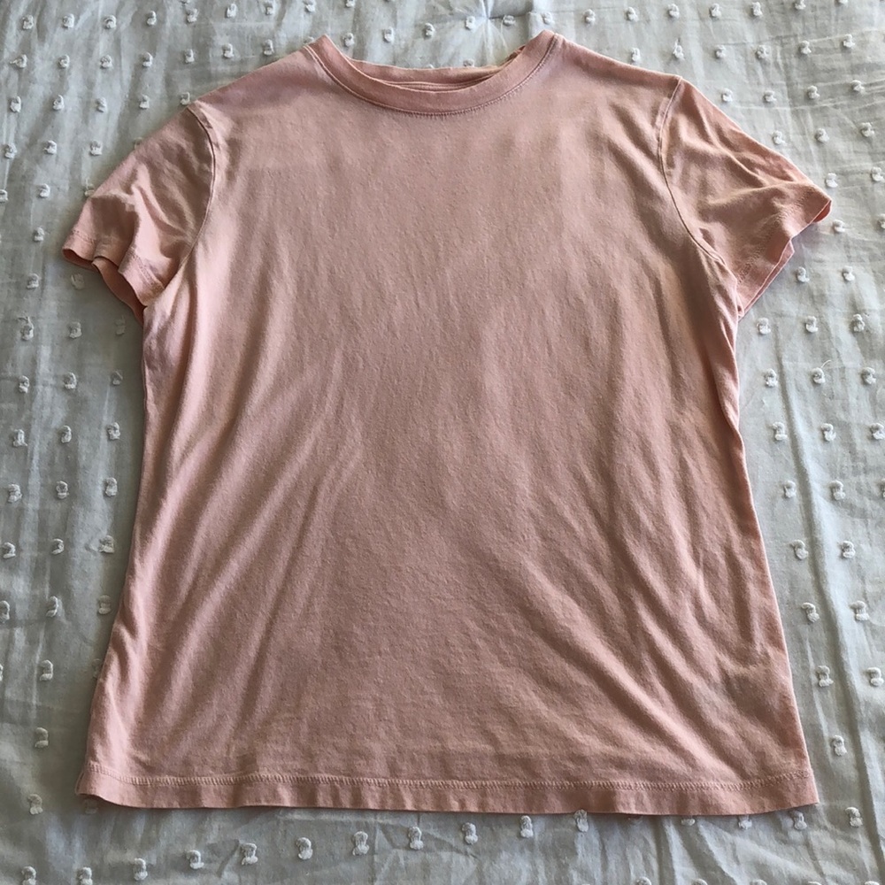 Light pink short sleeve shirt